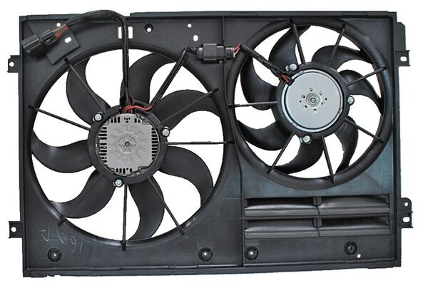 Motoventilador Jetta 2008-2018/ Passat 2006-2015/ Golf/ Beetle 2012-2016/ Tiguan 2009-2016/ Eos 2007-2010/ A3/ Gti 2006-2009/ Audi Tt 08 2.0L Doble Completo 892 Cn Dmv