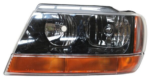 Faro Grand Cherokee 1999-2004 Fondo Negro Cuarto Ambar TYC Izquierda