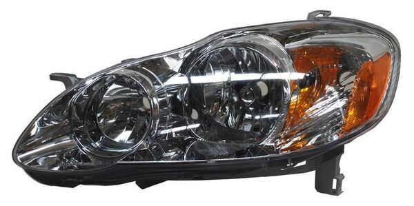Faro Corolla 2005-2008 Fondo Cromado TYC Izquierda 285
