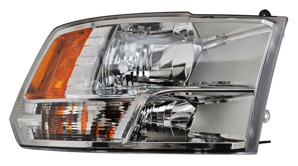 Faro Dodge Pickup 2013-2018 Fondo Cromado TYC Nsf Derecha