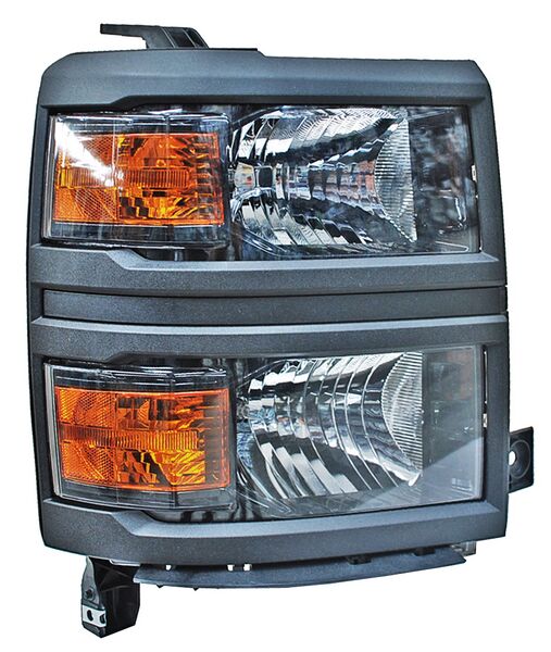 Faro Chevrolet Pickup 2014-2015 Filo Negro C/Focos 3 Dmv TYC Derecha