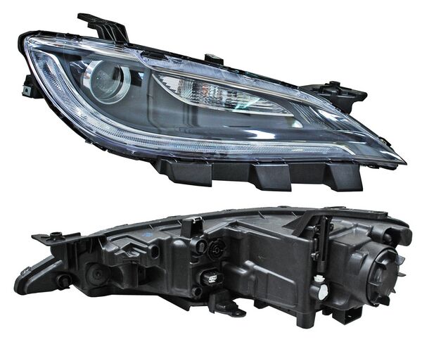 Faro Chrysler 200 2015-2016 C/Mold Crom TYC Derecha