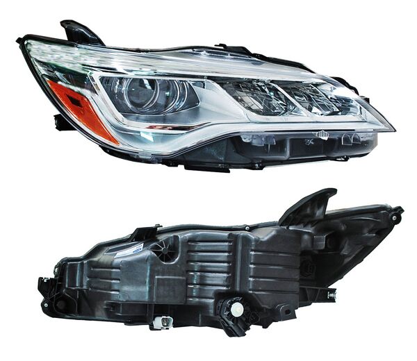 Faro Camry 2015-2017 Fondo Cromado Leds TYC Derecha