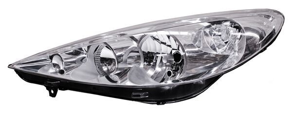 Faro Peugeot 207 2008-2013 Fondo Cromado TYC Izquierda