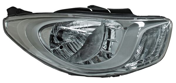 Faro I10 2012-2014 Fondo Cromado TYC Derecha 285