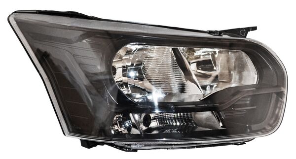 Faro Transit 2014-2020 Fondo Negro S/Reflejante C/Motor TYC Derecha