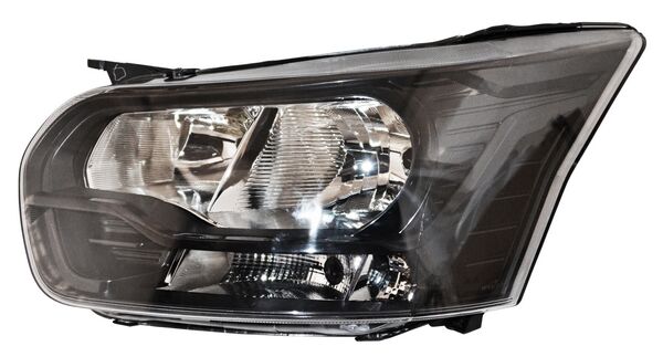 Faro Transit 2014-2020 Fondo Negro S/Reflejante C/Motor TYC Izquierda