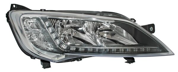 Faro Fiat Ducato/ Manager 2015-2018 C/Luz De Dia Cargo Van Fondo Cromado C/Motor TYCA Mtp Derecha