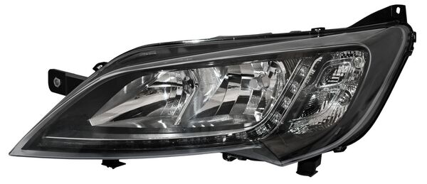 Faro Fiat Ducato/ Manager 2015-2018 C/Luz De Dia Cargo Van Fondo Negro C/Motor TYC Izquierda