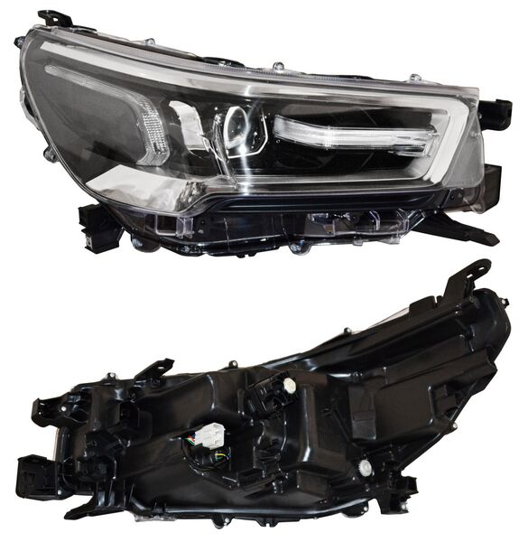 Faro Hilux 2021-2022 Leds F/Crom C/Lupa C/Motor 4Wd Diesel TYC Derecha