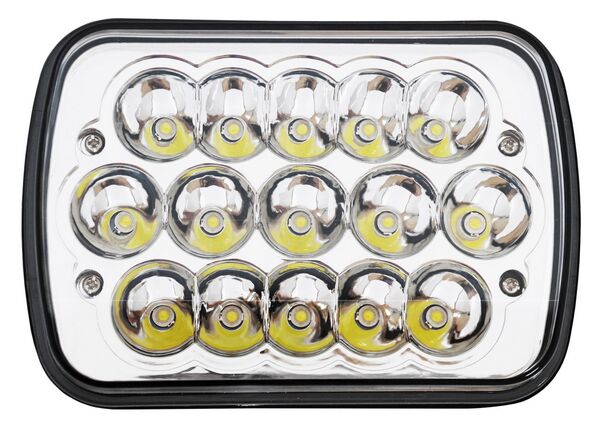 Faro Universal 6052 Cuadrado Grande Alta/ Baja Leds 1 Pieza Ecocn
