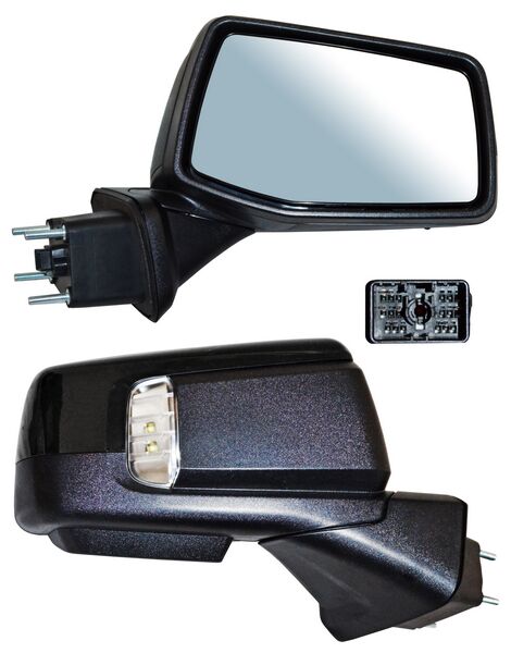 Espejo Chevrolet Pickup GMC Sierra 2019-2021 Electrico P/PInterior C/Desemp C/Sens Temp C/Direcc C/Luz Inf C/Mem Autoabatible 15 Pines derecho