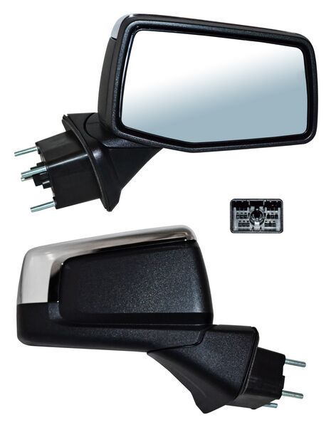 Espejo Chevrolet Pickup 1500 Silverado 2019-2021 Electrico Crom C/Desemp C/Sens Temp 7 Pines derecho