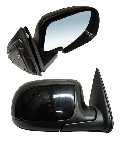 Espejo Chevrolet Pickup 1999-2006 S/Cont Negro Liso Derecho