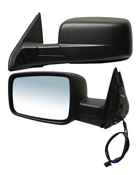 Espejo Dodge Pickup / Ram 2009-2018 Electrico C/Desemp Negro 5 Pines Izquierdo