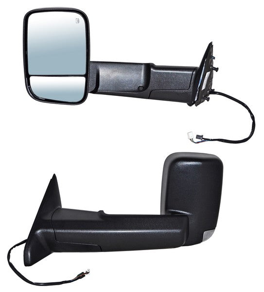 Espejo Dodge Pickup 2013-2016 1500/2500/3500/4000 Electrico Poroso Telescopico C/Luz Inf C/Direcc C/Desemp C/Sens Temp 12 Pines Ddm24A Izquierdo