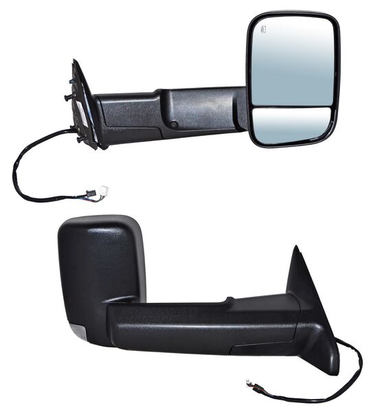 Espejo Dodge Pickup 2013-2016 1500/2500/3500/4000 Electrico Poroso Telescopico C/Luz Inf C/Direcc C/Desemp 12 Pines Ddm24A derecho