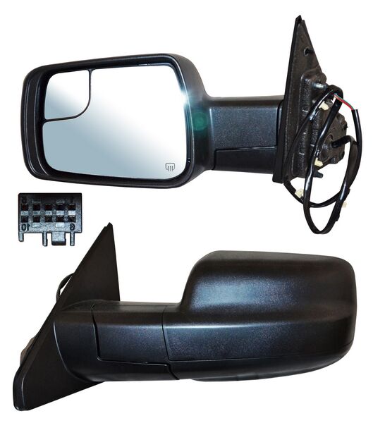 Espejo Dodge Pickup 2019-2022 Ram Electrico Poroso C/Desemp C/ Punto Ciego 7 Pines Izquierdo