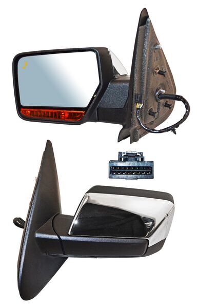 Espejo Expedition 2015-2017 Electrico Crom C/Luz Inf C/Direcc Autoabatible C/Sensor Punto Ciego C/Mem C/Desemp 15 Pines Izquierdo