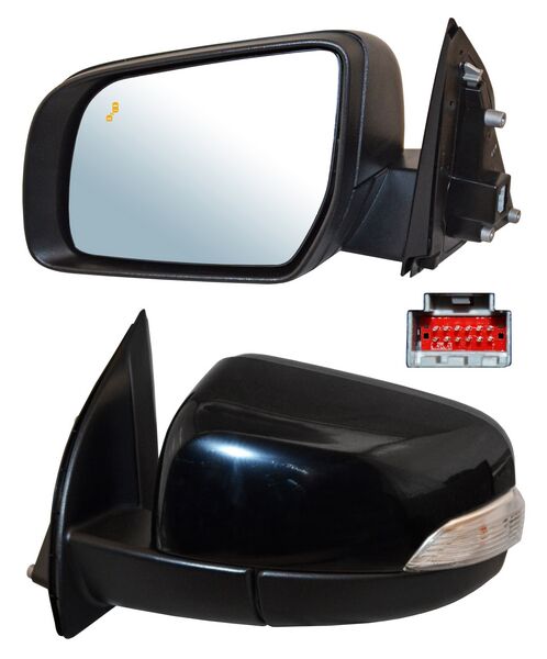 Espejo Ranger 2017-2021 Electrico P/PInterior C/Sensor Punto Ciego C/Luz Inf Autoabatible C/Desemp Izquierdo