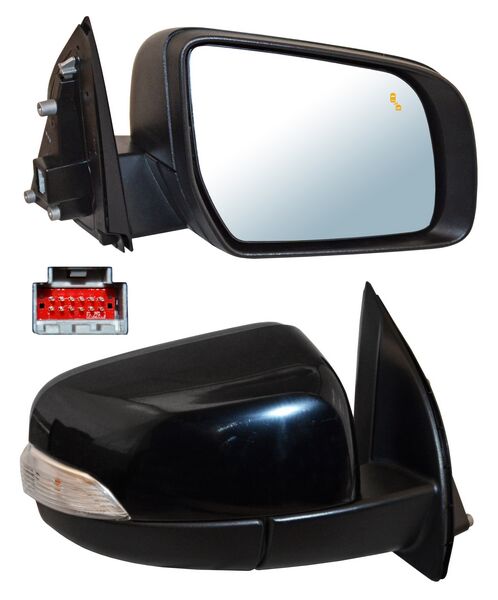 Espejo Ranger 2017-2021 Electrico P/PInterior C/Sensor Punto Ciego C/Luz Inf Autoabatible C/Desemp derecho