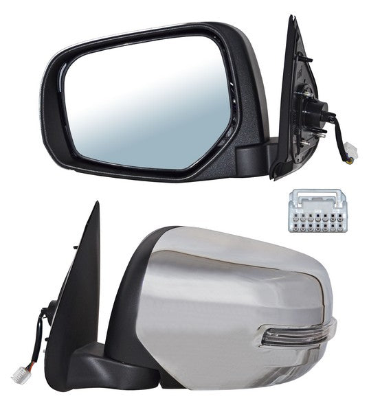 Espejo Mitsubishi Pickup L200 2016-2018 Electrico Crom C/Direcc Autoabatible 7 Pines Izquierdo