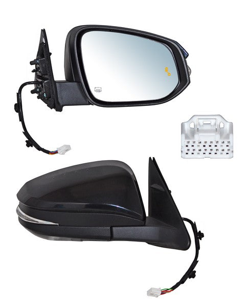 Espejo Highlander 2017-2019 Electrico C/Direcc C/Luz Inf C/Mem C/Sens Punto Ciego 12 Pines Derecho