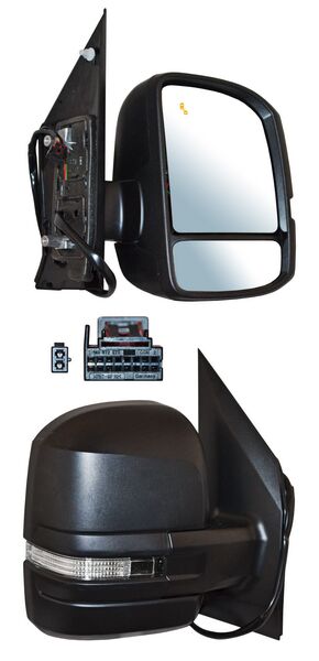 Espejo Crafter 2019-2022 Electrico C/Direcc C/Desemp C/Sensor Punto Ciego derecho