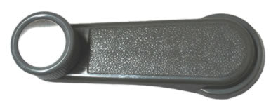 Manija Elev Cristal Tsuru Ii 1988-1991 Plastico Gris C/Cromo