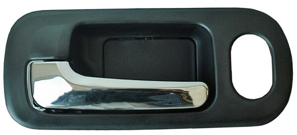 Manija Interior Honda Civic 2001-2005 Negra/ Cromo C/Hoyo P/Seguro Delantera Plastico Izquierdo