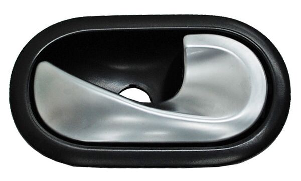 Manija Interior Euro Clio 2007-2009/ Sandero/ Stepway 2010-2014 Negra/ Cromo Delantera/ Trasera Plástico