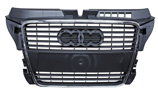 Parrilla Audi A3 2009-2013 Filo Cromado S/Hoyo P/Sens