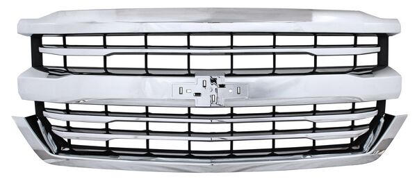 Parrilla Chevrolet Pickup 2016-2018 Silverado Cromada Lineas G15