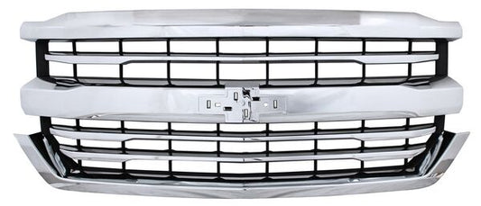 Parrilla Chevrolet Pickup 2016-2018 Silverado Cromada Lineas G15