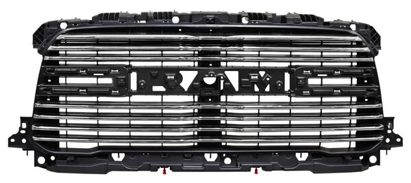 Parrilla Dodge Pickup 2019-2021 Ram 2500/3500 Negra C/Mold Crom Lineas