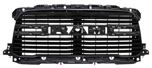 Parrilla Dodge Pickup 2019-2021 Ram 2500/3500 Negra C/Mold Negra Lineas