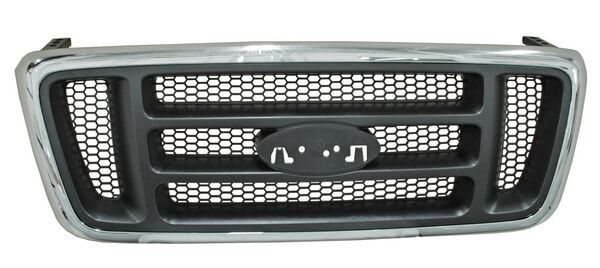 Parrilla Ford Pickup 2004-2008 Xl Lobo Cromada Panal Negro