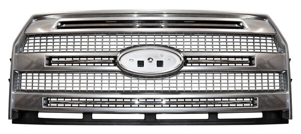 Parrilla Ford Pickup 2015-2017 Lobo Cromada/Plata 3 Lineas