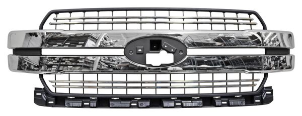 Parrilla Ford Pickup 2018-2020 Negra C/Mold Crom G15