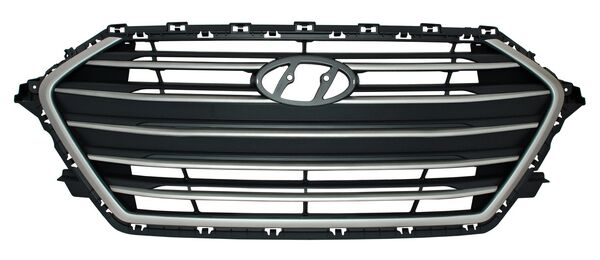 Parrilla Hyundai Elantra 2017-2018 C/Mold Plata