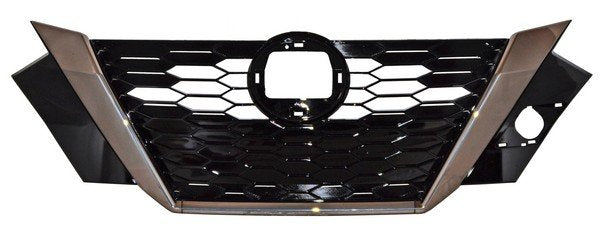 Parrilla Nissan Sentra 2020-2022 C/Mold Crom Humo S/Hoyo P/Camara T20