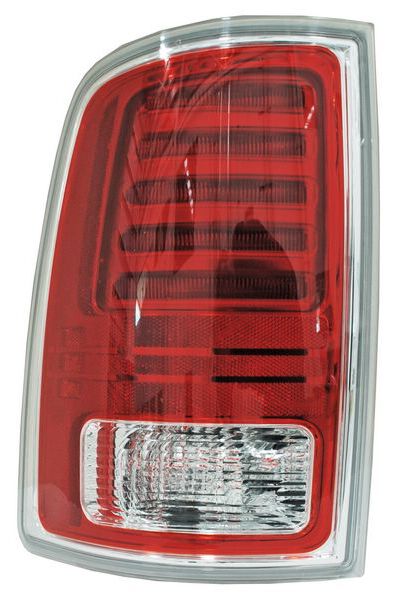 Calavera Dodge Pickup 2013-2019 Leds Filo Cromado C/Arnes TYC Izquierda