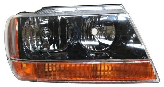 Faro Grand Cherokee 1999-2004 Fondo Negro Cuarto Ambar TYC Derecha