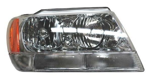 Faro Grand Cherokee 1999-2004 Fondo Cromado Cuarto Bco TYC Derecha