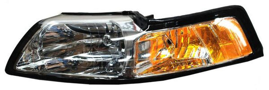 Faro Mustang 1999-2004 Fondo Cromado TYC Izquierda