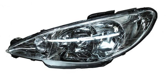 Faro Peugeot 206 2001-2009 Liso Doble As TYC Izquierda