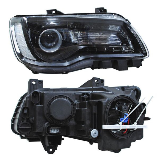 Faro Chrysler 300 2015-2017 Fondo Negro TYC Derecha