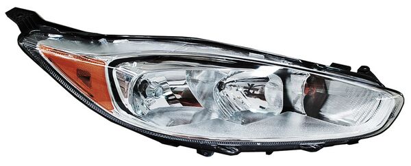Faro Ford Fiesta 2014-2018 Fondo Cromado TYC Derecha