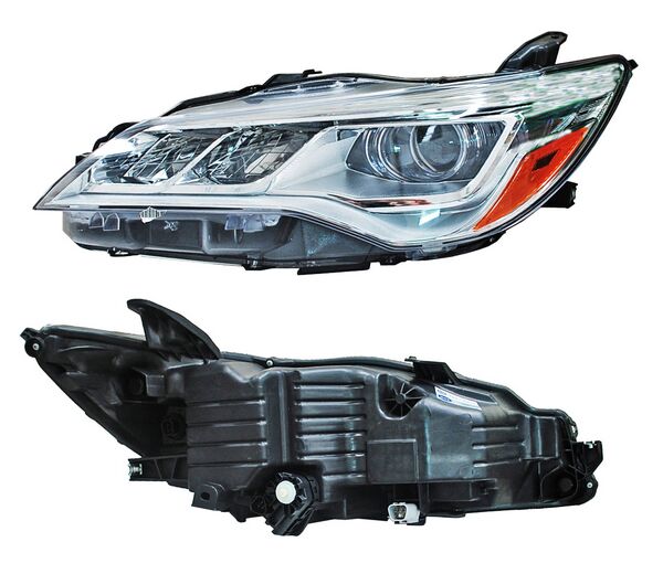 Faro Camry 2015-2017 Fondo Cromado Leds TYC Izquierda