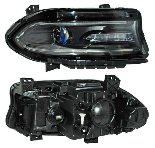 Faro Charger 2016-2019 Bulbo Hb3 (9005) C/Leds TYC G15 Derecha